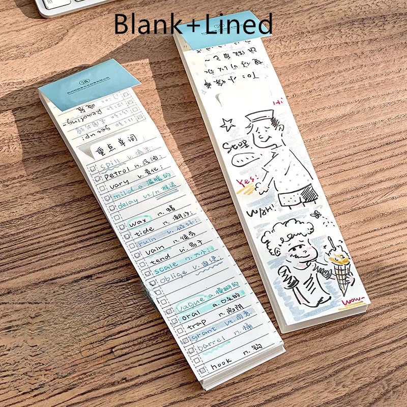 Tearable Foldable Notepad | Memo Pad | Creative Bookmark | Note Taking | Office Study Supplies | Gift for Booklover