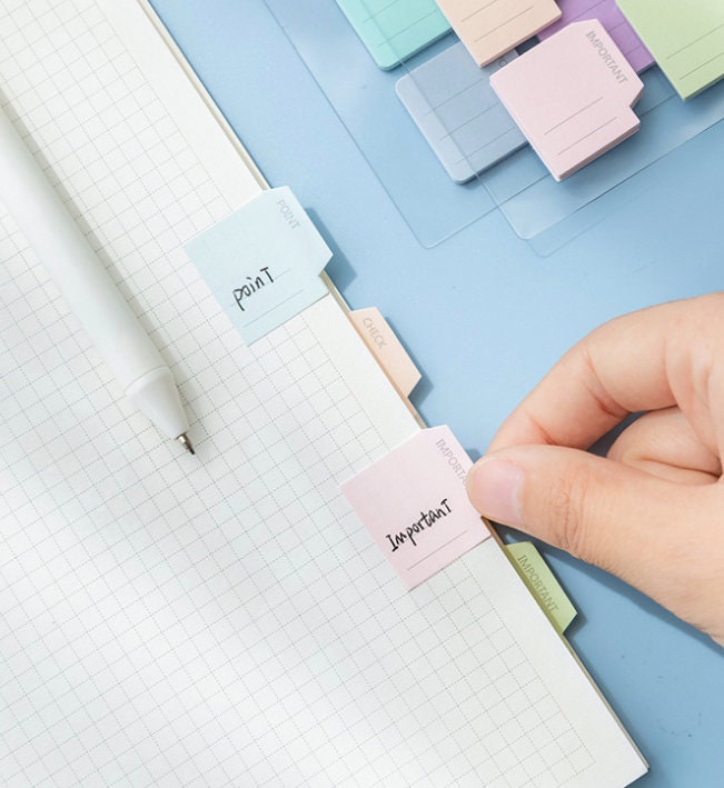 Sticky Notes with Tabs | Planner Supply | | Study Supply | Notetaking