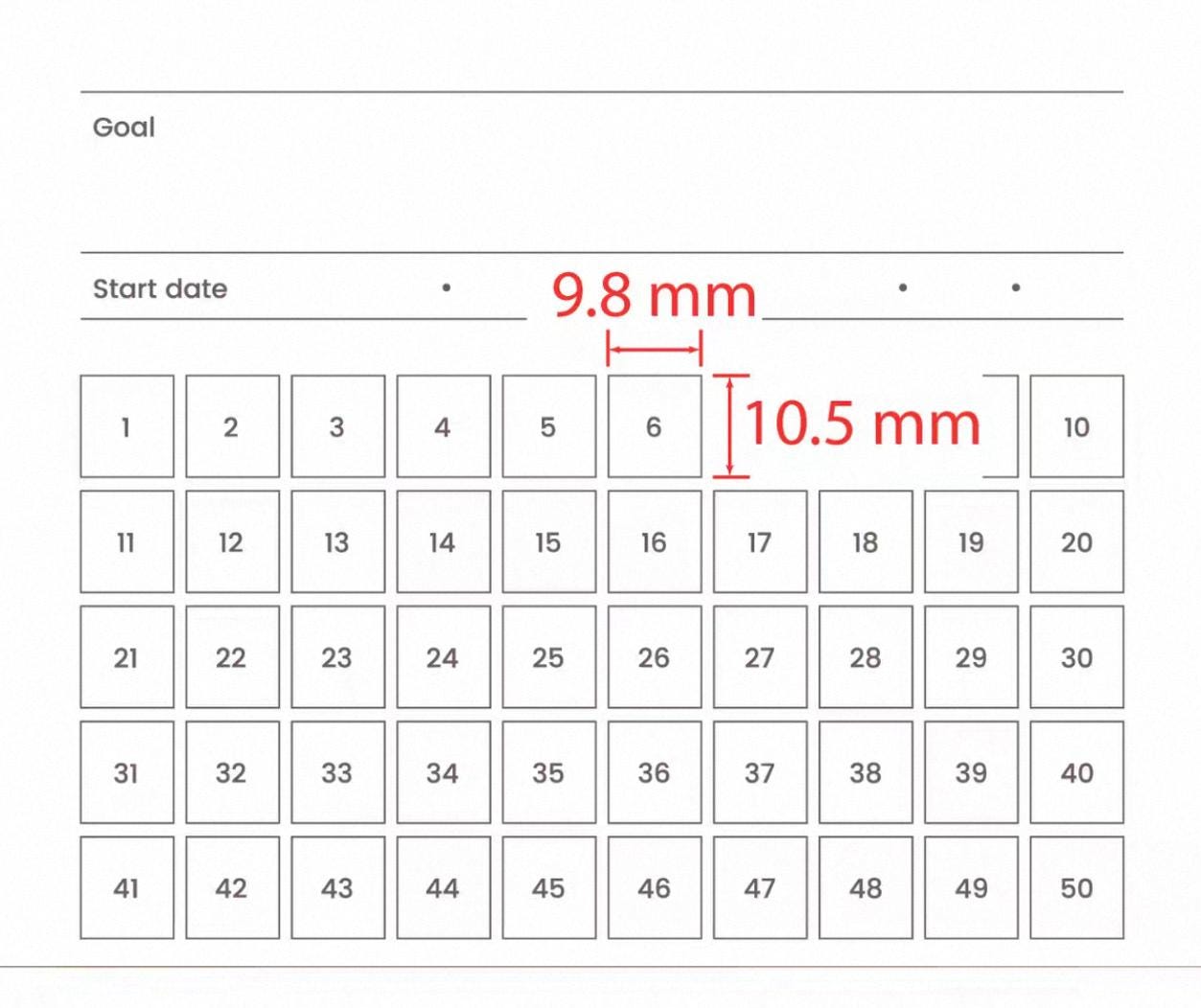 100 Days Goal Track | Memo Pad | To Do Habit Track Life Planner Record Notes Pad | Planner Journal Accessories Study School Office Supplies