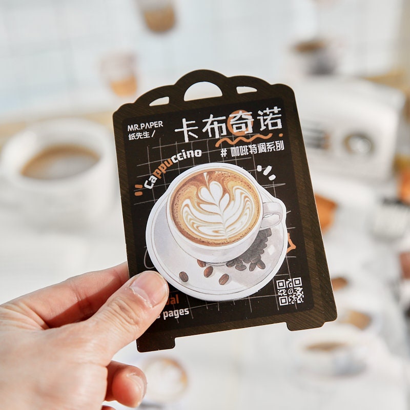 Creative Coffee Sticky Notes | Kawaii Coffee Notepad | Cute Memo Pad | Planner Memo | Planner Journal School Office Supplies