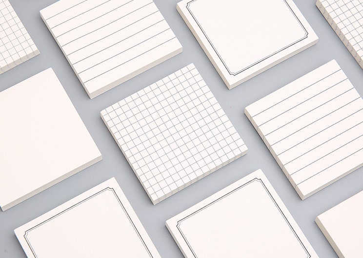 White Kraft Sticky Notes | Note Pads