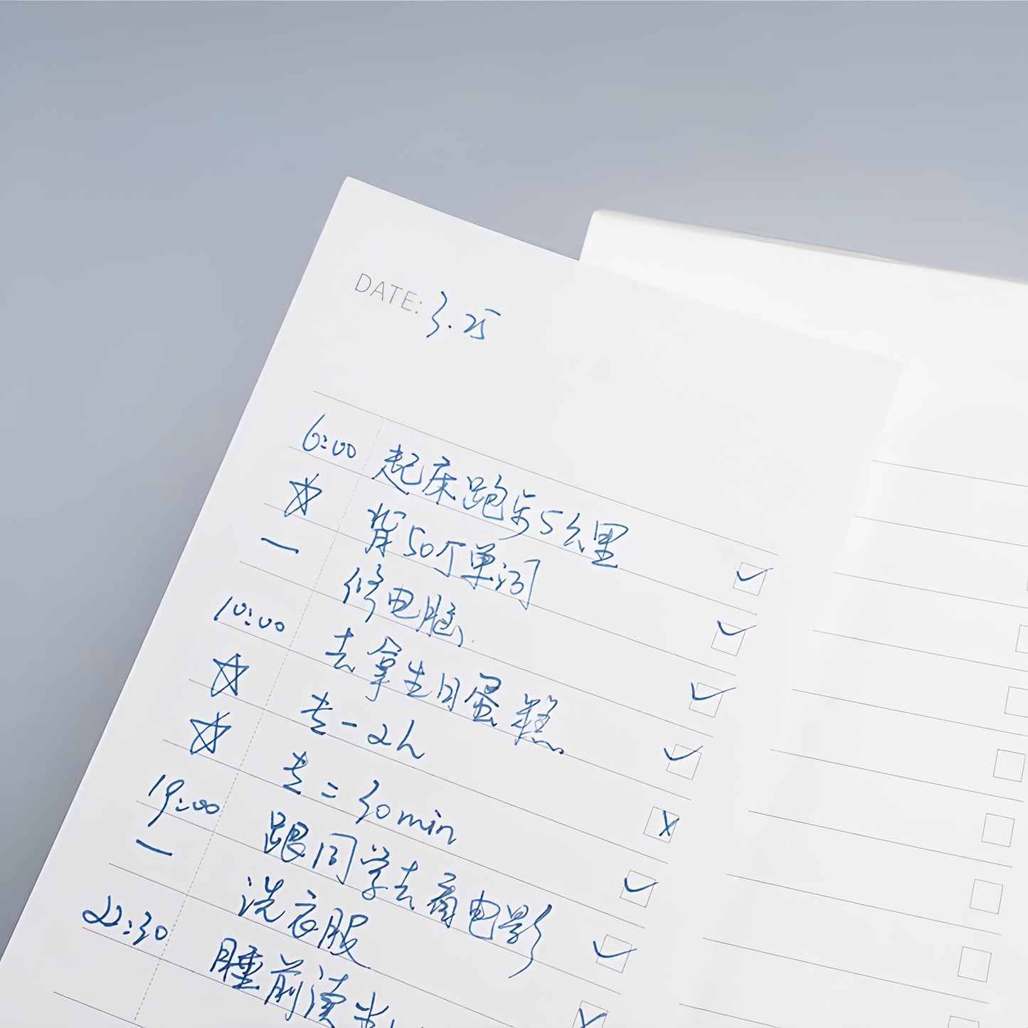 To Do List Memo Pad | Goal Habit Track Life Planner Notes Pad | School Student Collage Supplies | Planner School Office Stationery