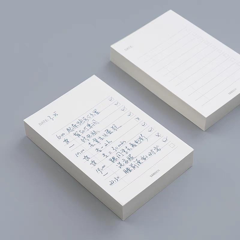 To Do List Memo Pad | Goal Habit Track Life Planner Notes Pad | School Student Collage Supplies | Planner School Office Stationery