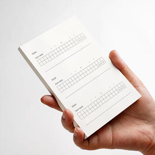 Good habit Track Colored Memo Pad | Goal Habit Track Life Planner Notes Pad | Planner Journal Accessories Study School Office Supplies