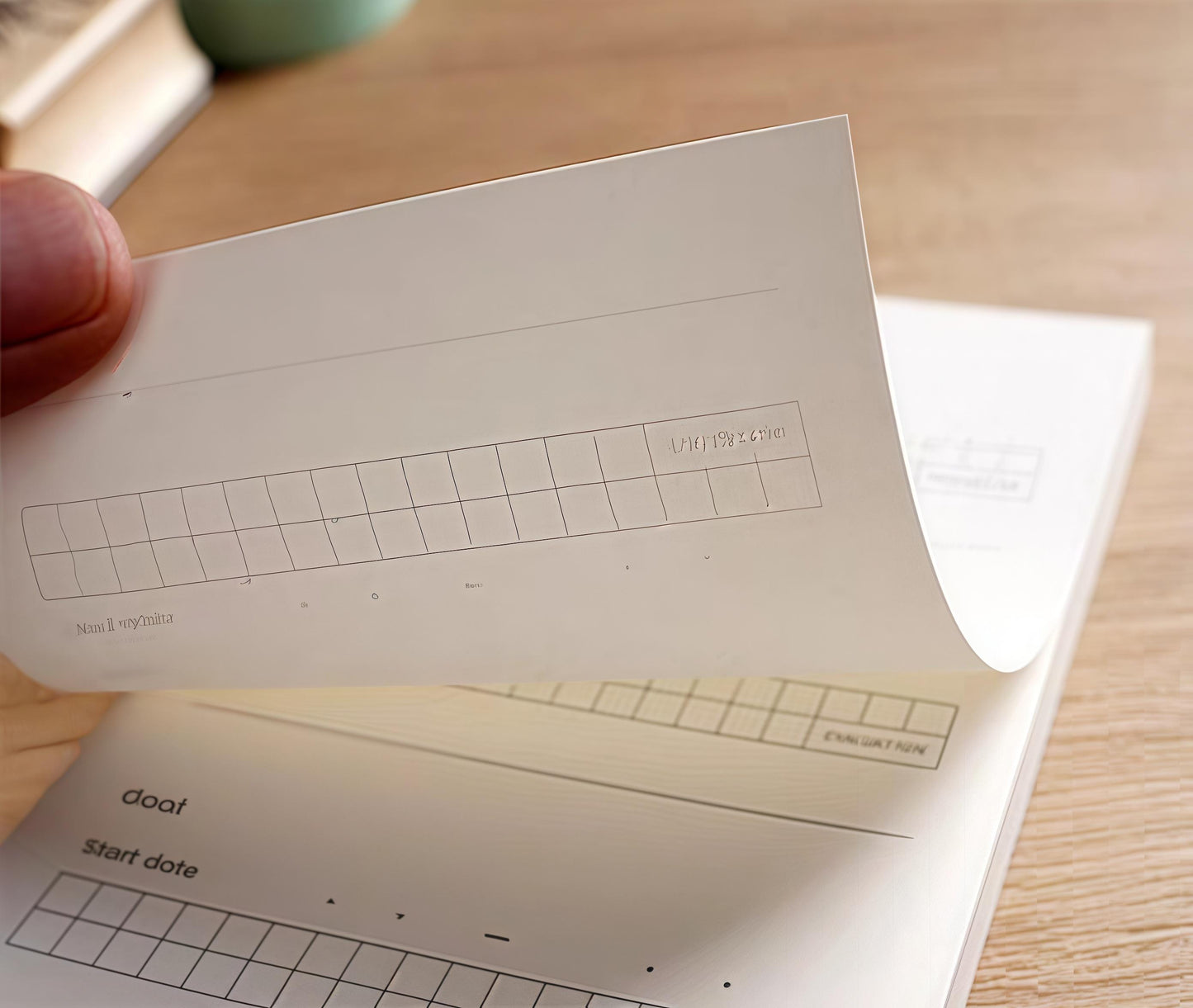 Good habit Track Colored Memo Pad | Goal Habit Track Life Planner Notes Pad | Planner Journal Accessories Study School Office Supplies