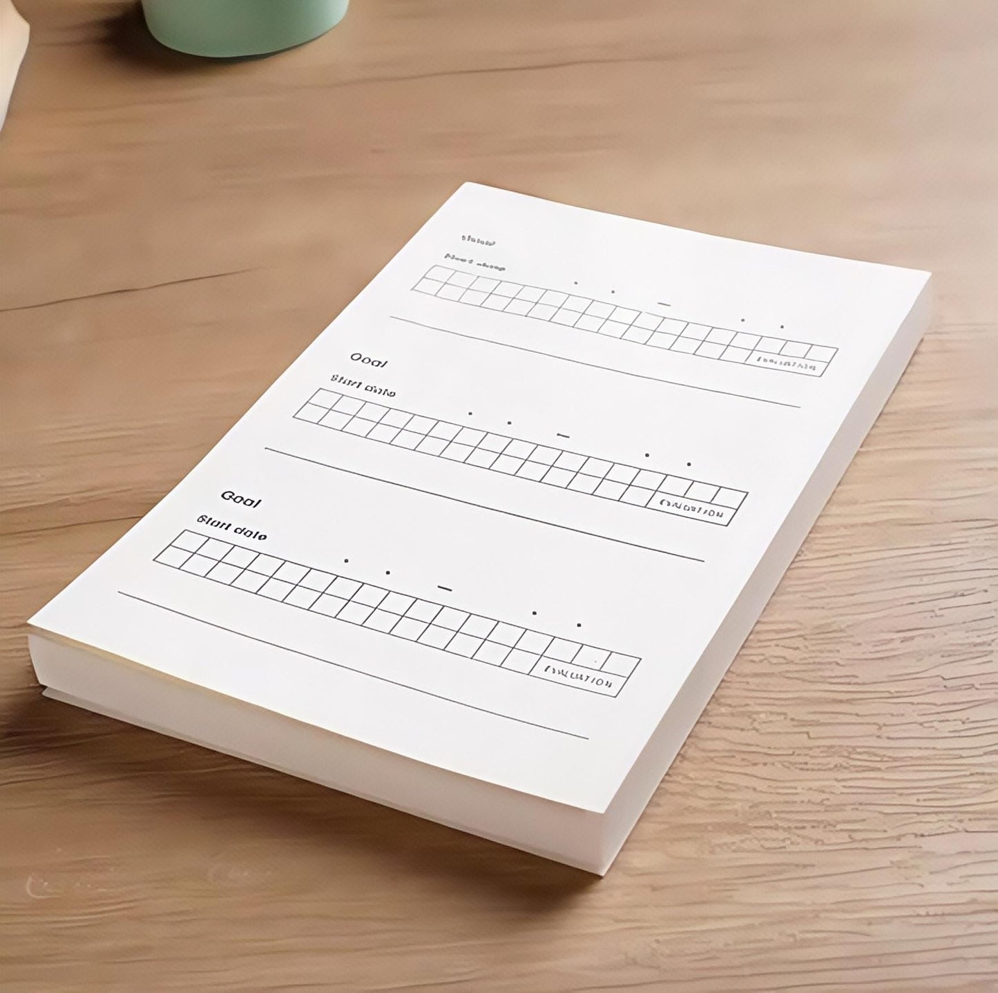Good habit Track Colored Memo Pad | Goal Habit Track Life Planner Notes Pad | Planner Journal Accessories Study School Office Supplies
