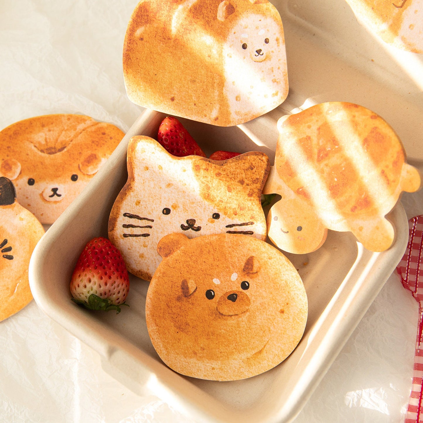 Cats and Dogs Bread Sticky Notes | Creative Planner Memo | To Do Sticky Notes | Kawaii Notepad | Cute Memo Pad