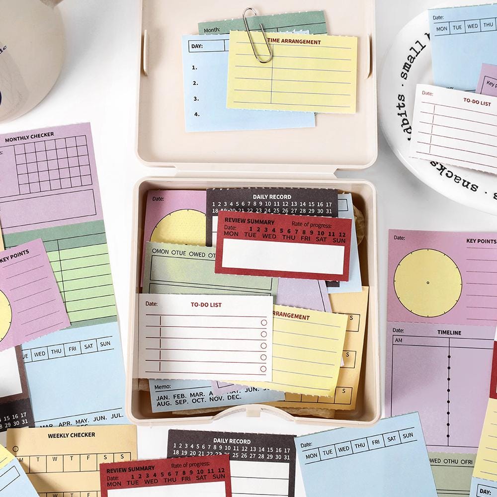 Multifunctional Tearable Note Pad | Memo Pad | Weekly Monthly Plan | TO-DO List | Journal Plan Accessories | Student Office School Supplies