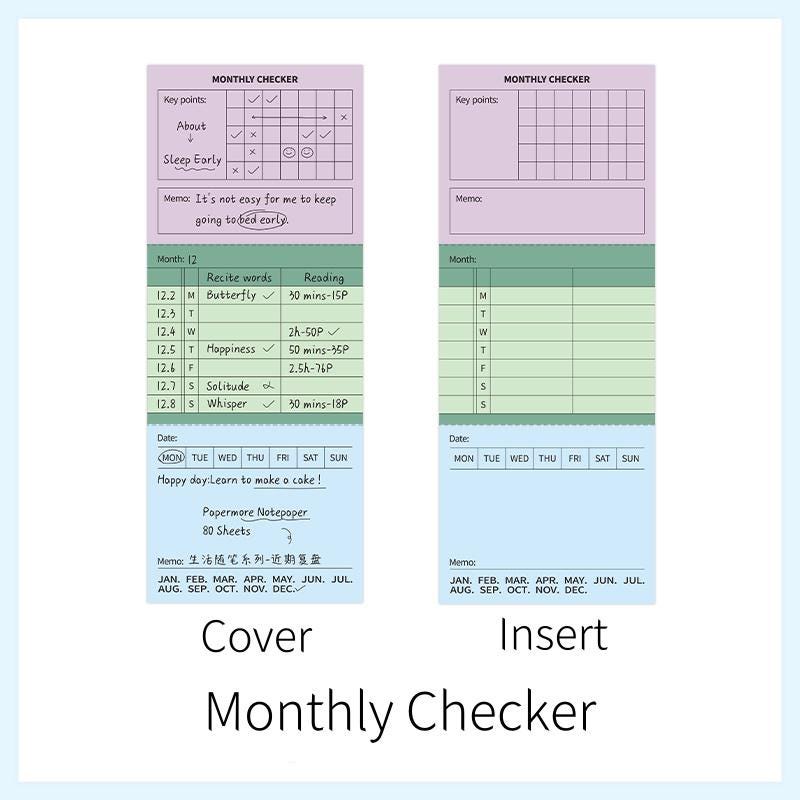 Multifunctional Tearable Note Pad | Memo Pad | Weekly Monthly Plan | TO-DO List | Journal Plan Accessories | Student Office School Supplies