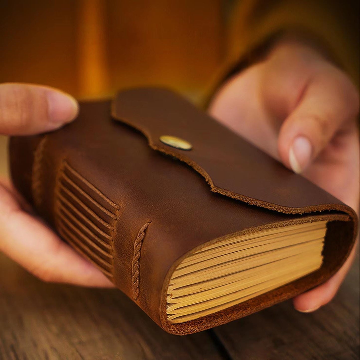Mini 100% Genuine Leather Journal Notebook | Pocket Portable Journal Agenda Planner | Vintage Travel Journal | Gift for Her Him