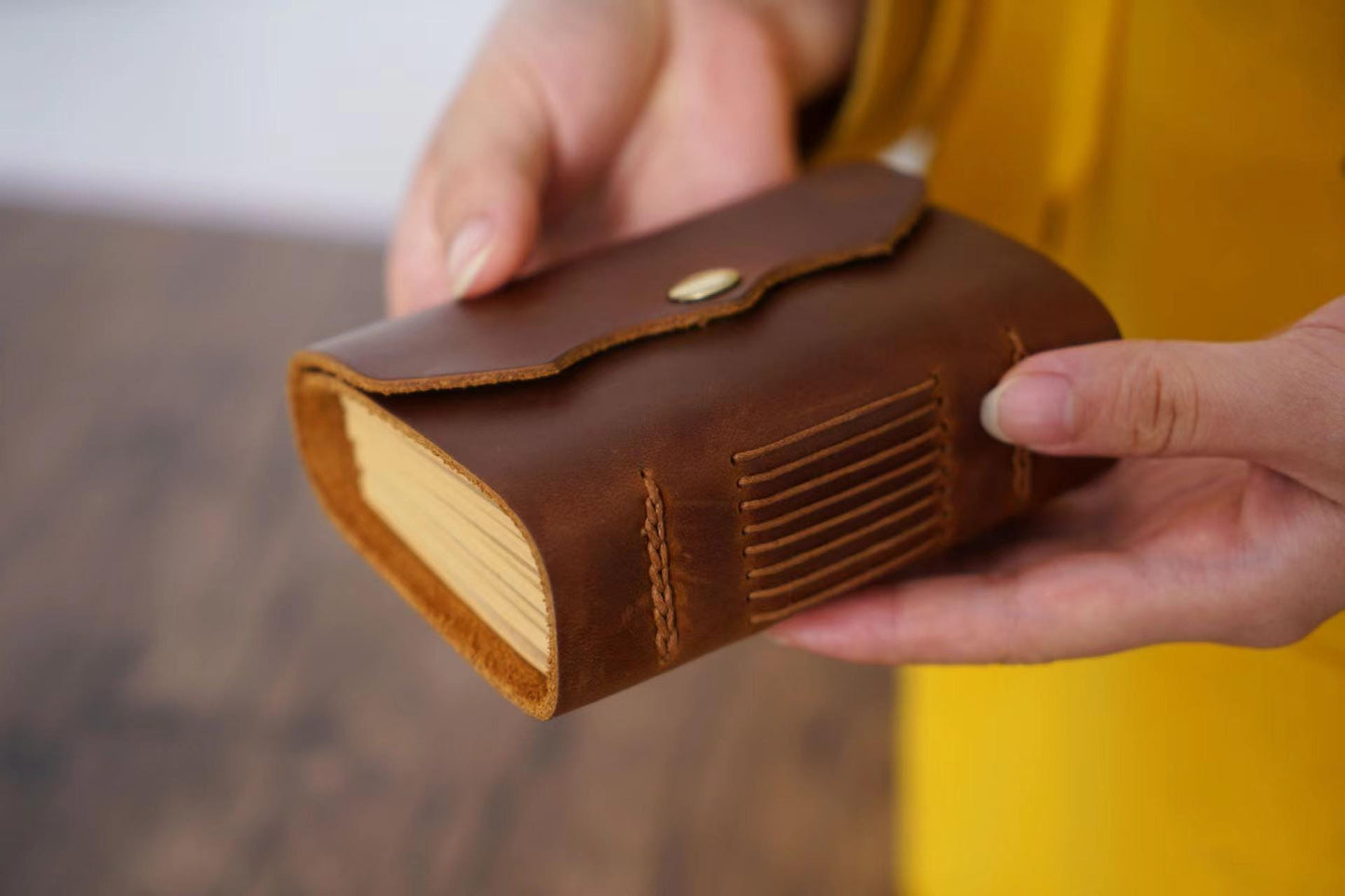 Mini 100% Genuine Leather Journal Notebook | Pocket Portable Journal Agenda Planner | Vintage Travel Journal | Gift for Her Him
