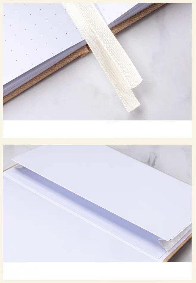 Gilded A5 Moon Butterfly Bee Notebook | Dotted Lined Journal | Hard Cloth Cover Planner | Office and School Supplies | Gift for Her