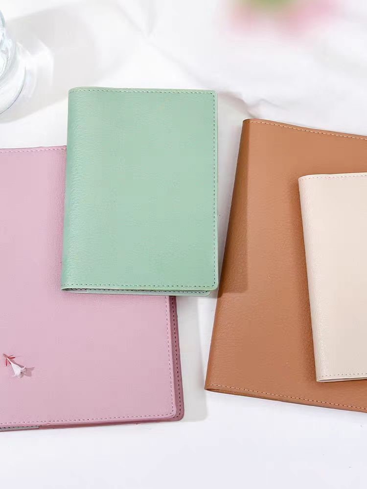 A5 A6 Soft Vegan Leather Cover | Minimal Planner hobonichi Refillable Notebook Cover | Suitable for Hobonichi & Midori