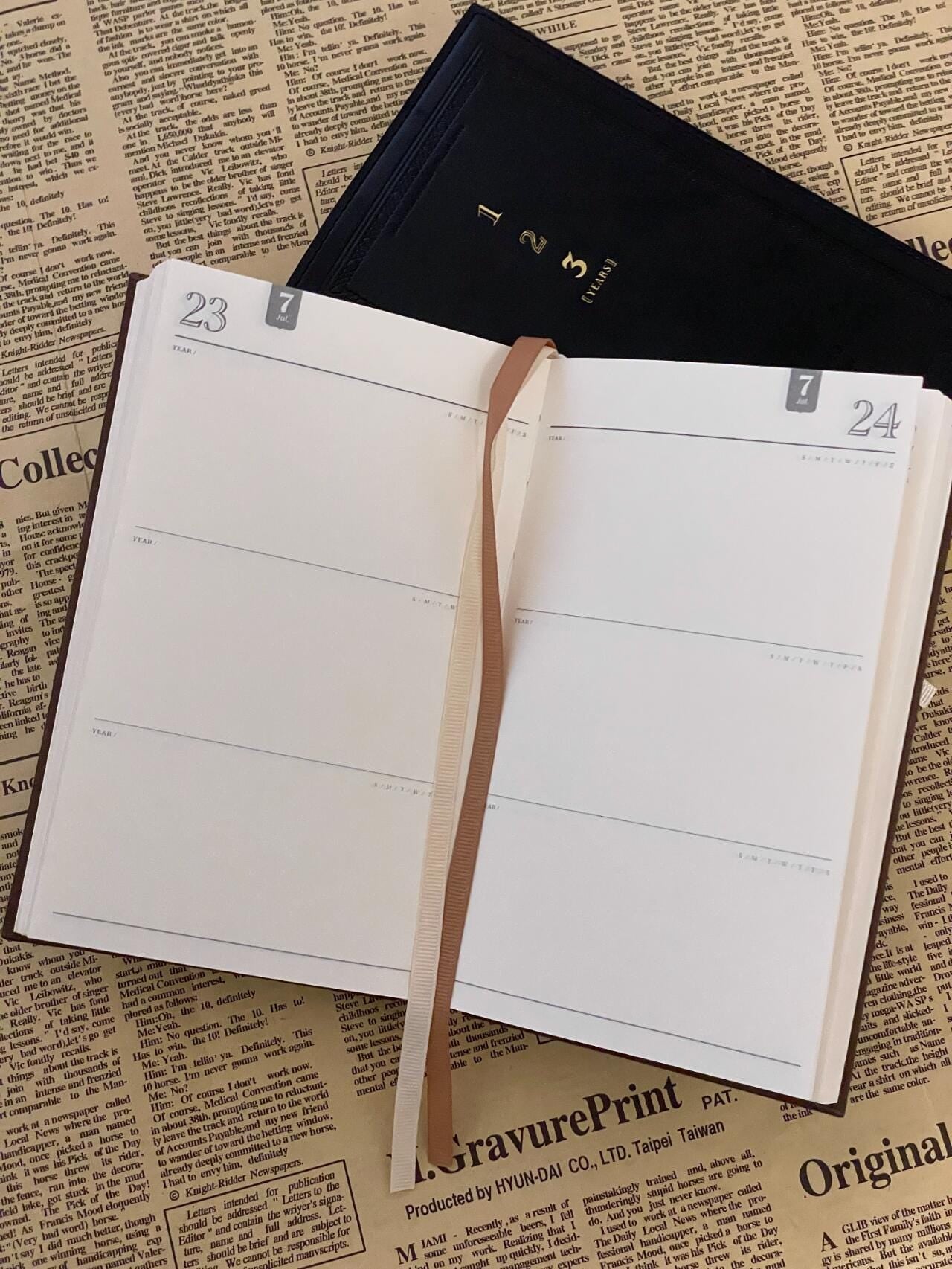 Undated Three Year Journal Diary | Memory Journal | Line A Day Journal | B6 Journal | 2025 Planner Journal | Luxury Gift for Her