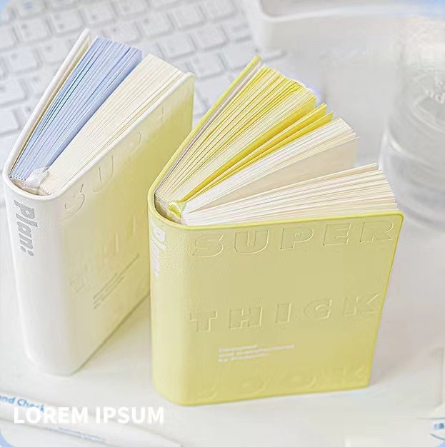 Portable Thick Colorful Lined Notebook | Pocket Noteboo k| School Student Study Office Supplies Stationery | Gift for Her