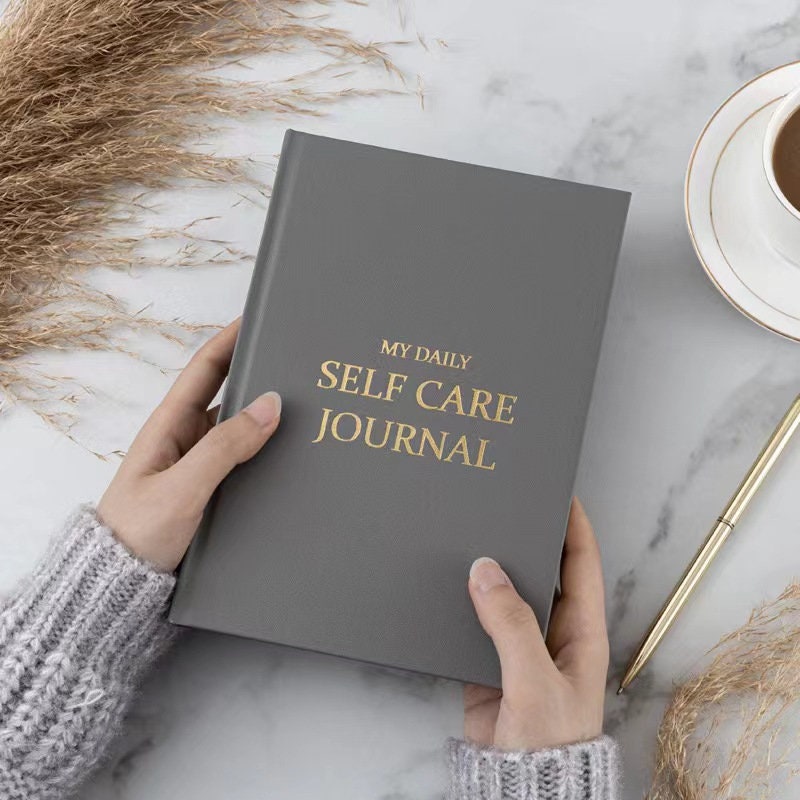 My Daily Self Care Journal Planner | Gratitude Journal | Wellness Mindfulness Journal | Minimalist Design | Luxury Gift for Her
