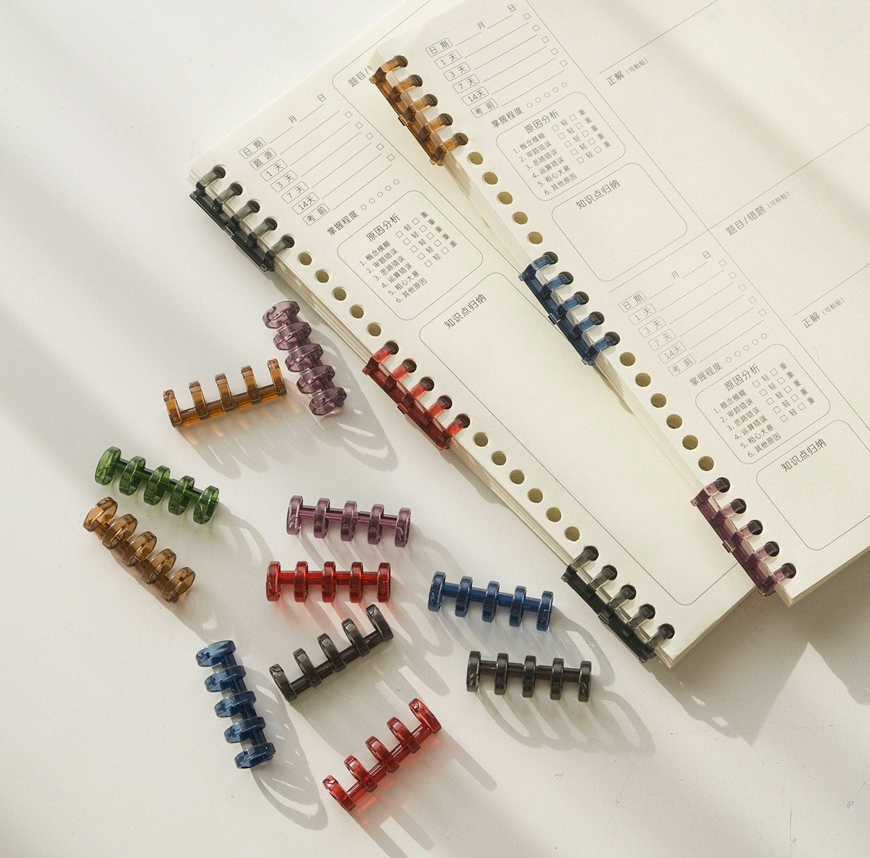 Plastic Binding Spiral Rings| A5 B5 A4 | DIY Smart Ring Binder | Study Supplies