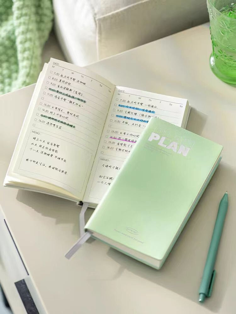 Colorful To Do List Notebook | Minimalist Planner Journal | School Student Office Supplies Stationery | Daily Plan Notebook | Gift for Her