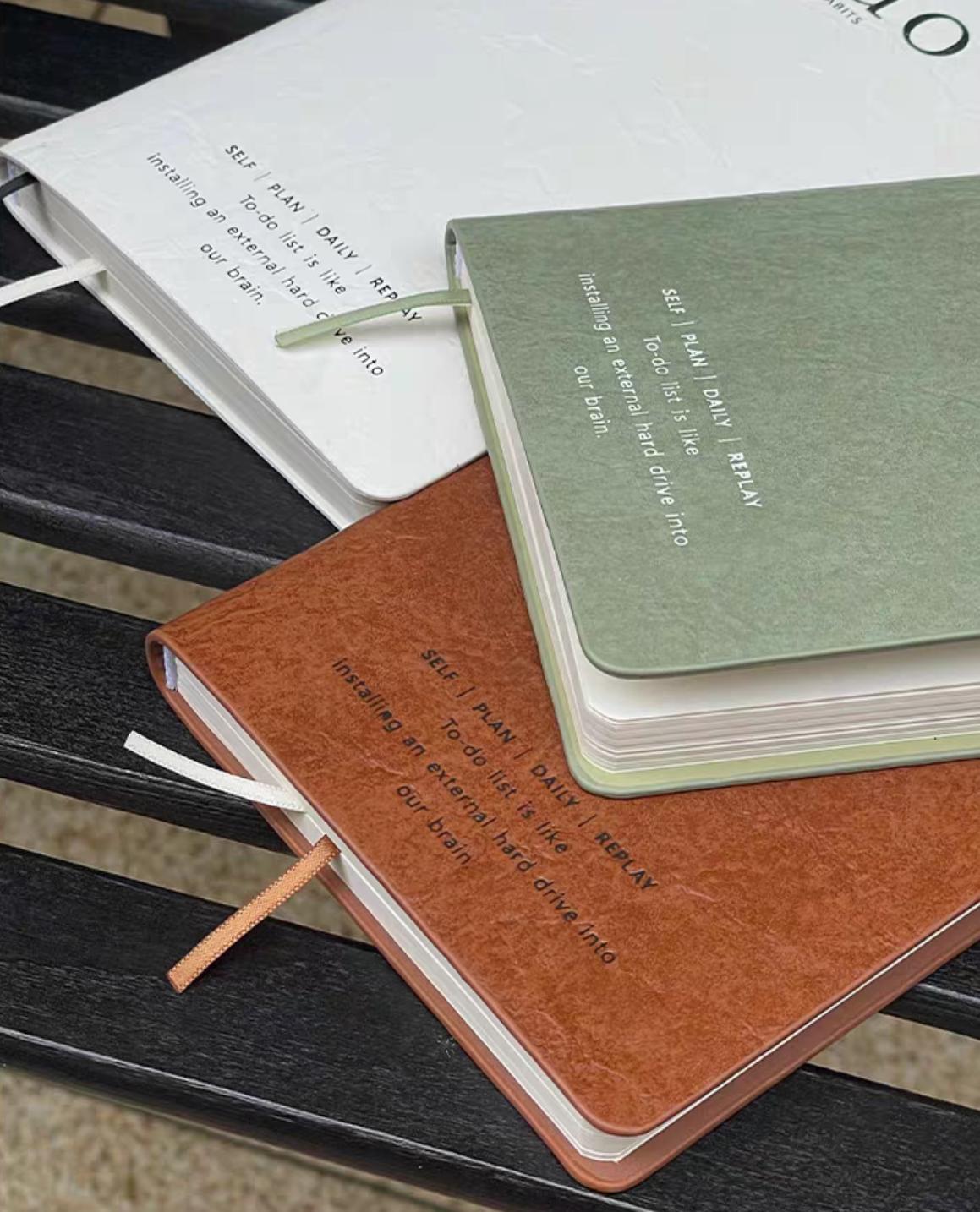 To Do List Soft Cover Vegan Leather Journal | Checklist Daily Plan Planner | 2025 Planner | Student Office Supplies | Gift for Her