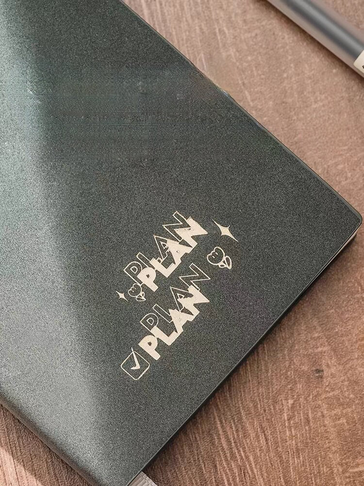 Retro To Do List Notebook | Vegan Leather Planner Journal | School Student Office Supplies Stationery | Daily Plan Timeline