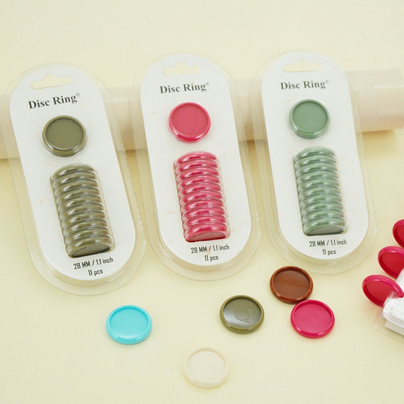Morandi Color Binding Discs | Discbound Binding Discs | Plastic Happy Planner Disc Rings Sets | Plastic Discs for Discbound System