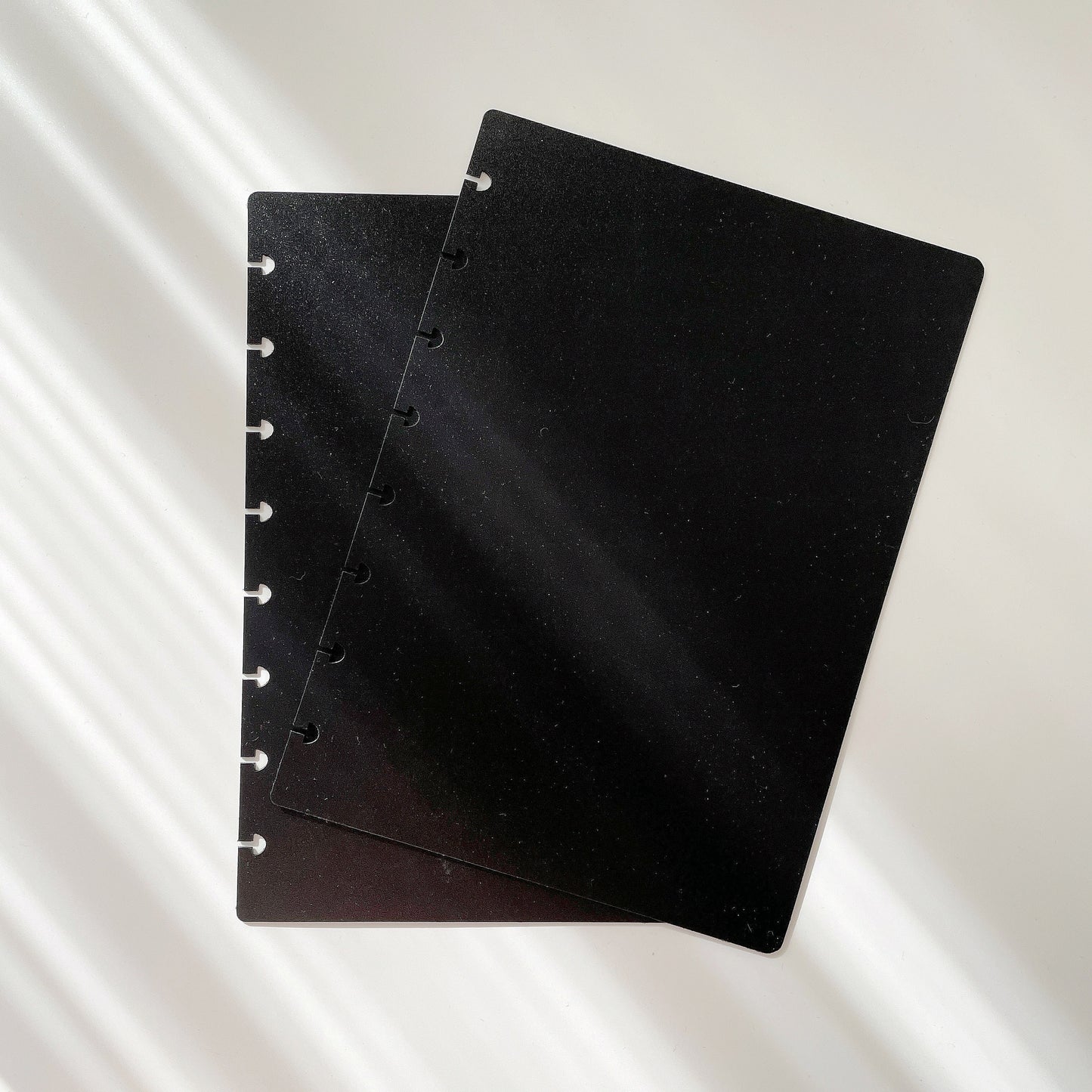 Discbound Frosted Clear Black Cover | Discbound Notebook System