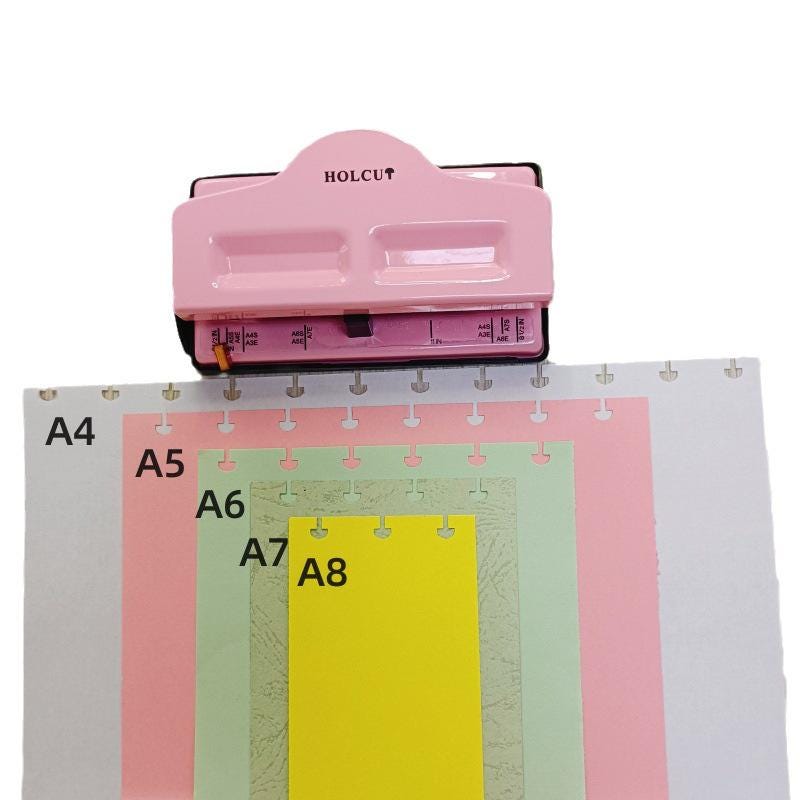 4 Hole Mushroom Holes Puncher | Disc-bound Mushroom Holes | Notebook Binding Punch Tool Office Stationery Supplies