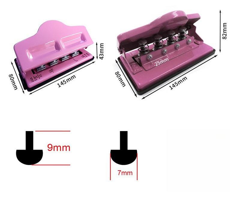 4 Hole Mushroom Holes Puncher | Disc-bound Mushroom Holes | Notebook Binding Punch Tool Office Stationery Supplies