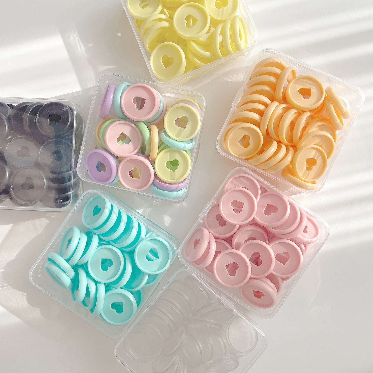 28mm 30pcs Colorful Binding Discs | Discbound Binding Discs | Plastic Happy Planner Disc Rings Sets | Plastic Discs for Discbound System