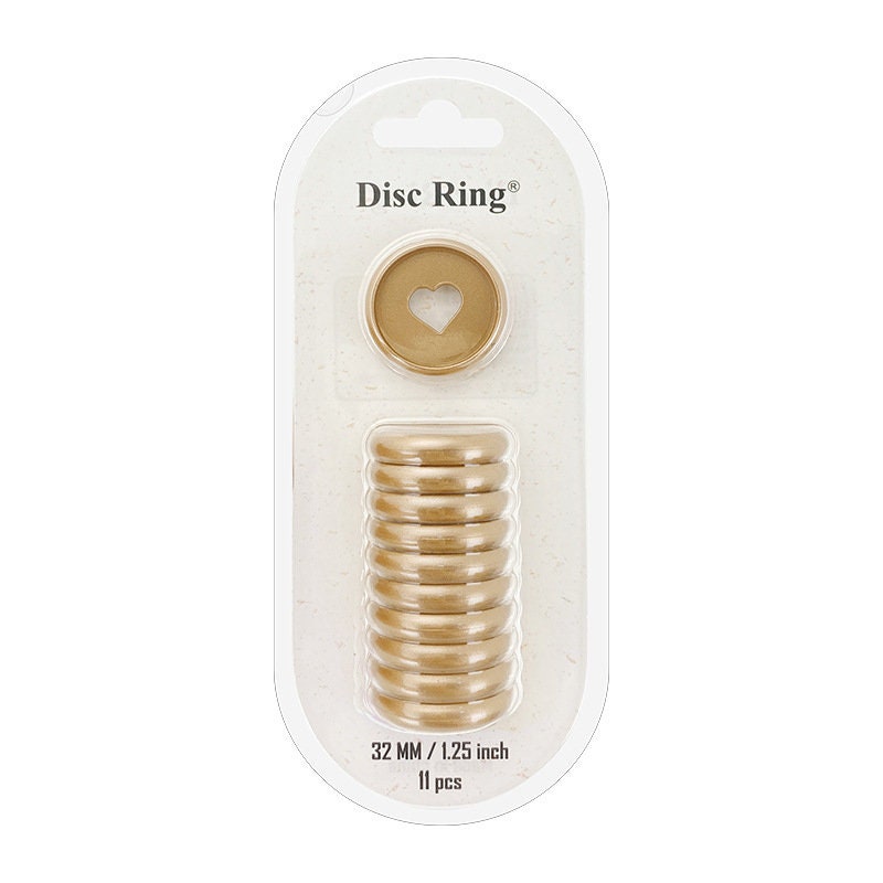 Gold Silver Rose Gold Binding Discs | Discbound Binding Discs | Plastic Happy Planner Disc Rings Sets | Plastic Discs for Discbound System