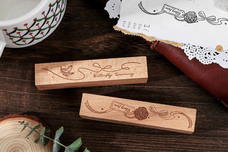 Jungle Stamp | Wooden Stamp Set | Scrapbooking | Planner Stamp | | Junk Journal