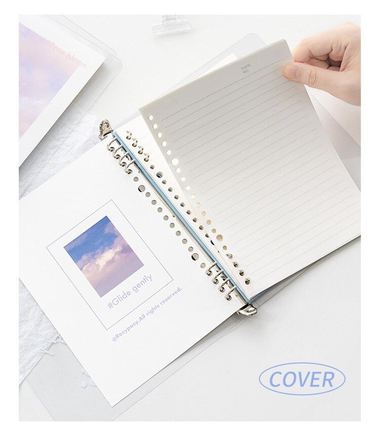 A5 B5 Breathing Notebook | 20 26 Holes Ring Binder | Loose Leaf Notebook | Study Supplies | Writing Journal | Note Taking
