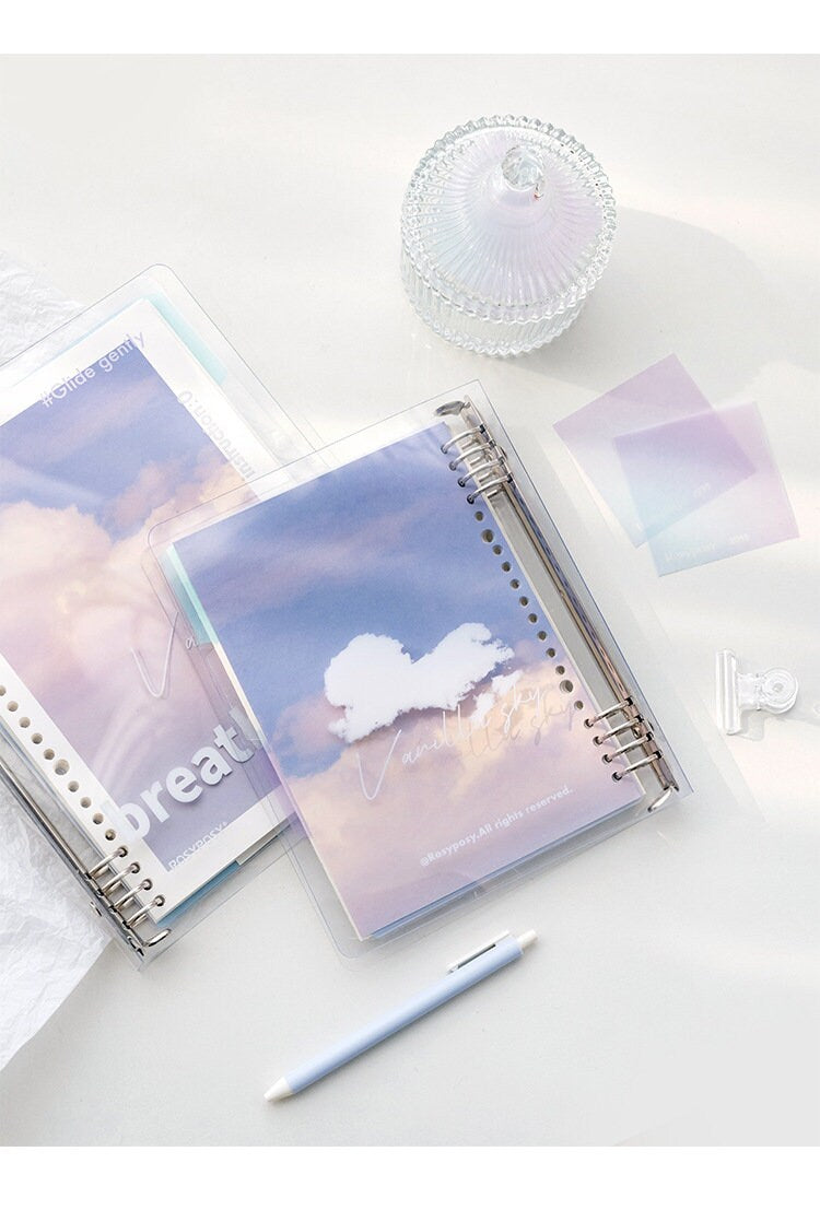 A5 B5 Breathing Notebook | 20 26 Holes Ring Binder | Loose Leaf Notebook | Study Supplies | Writing Journal | Note Taking