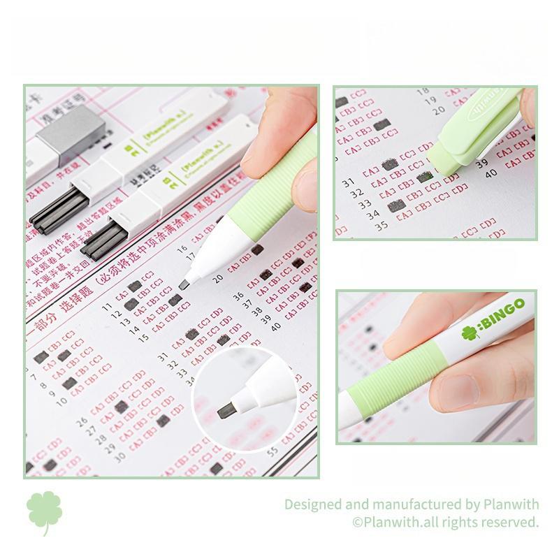 Lucky With You Exam Stationery Set | 2B Mechanical Pencil Rubber Ruler Gel Pen for Students | School Office Supplies Study School Supplies