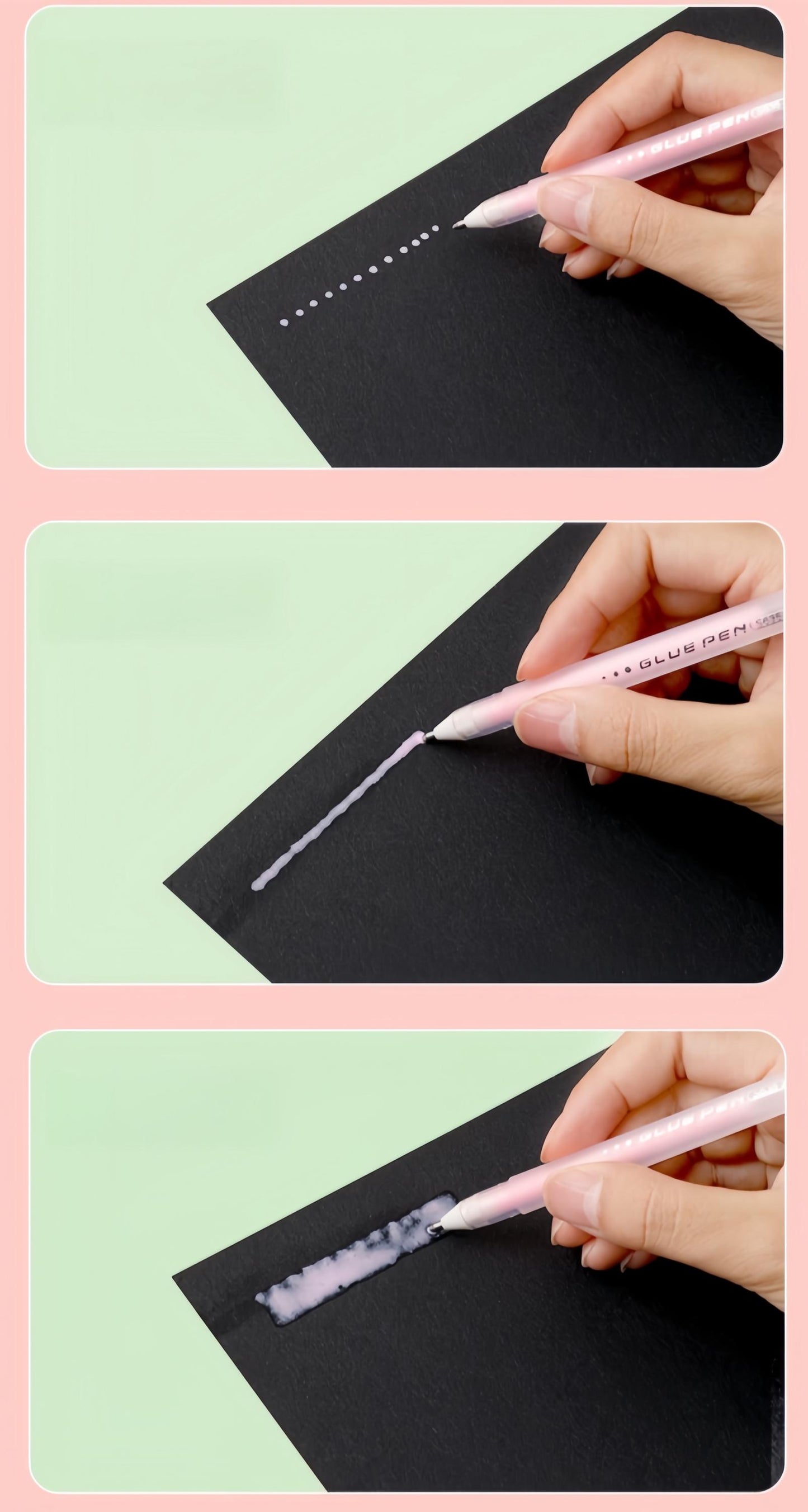 Dispensing Pen | Pen-Shaped Dotting Glue Stick | Children Creative DIY Handicrafts Artworks | Artisan Tools Pen Style Dots Glue