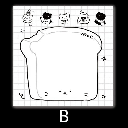 80 Sheets Cute Cat Memo Pad | Notepad | Catlover Gift | Planner Accessories | Kawaii Stationery Student Office School Supplies