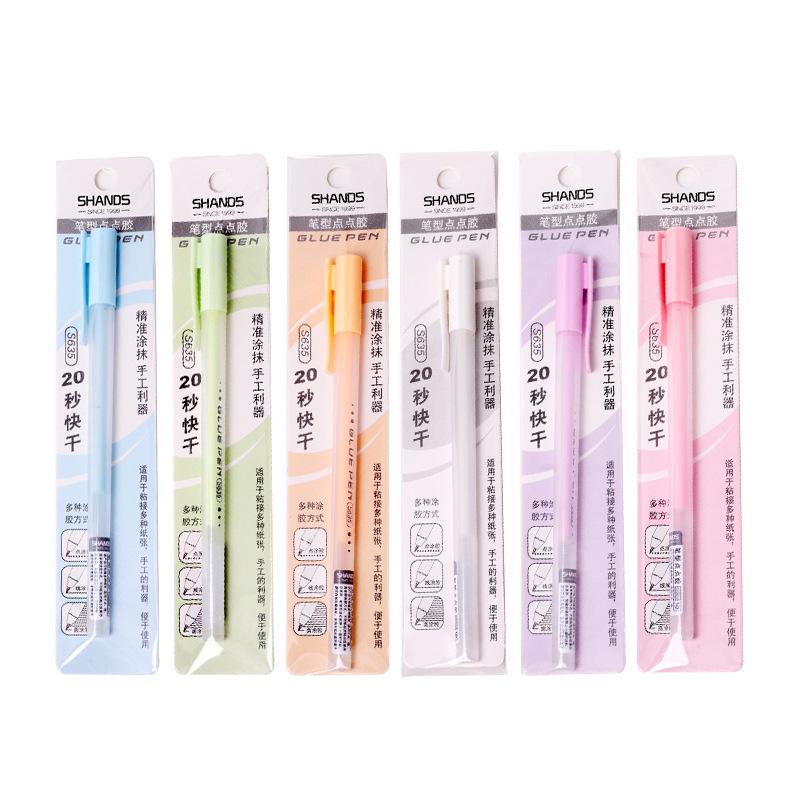 Dispensing Pen | Pen-Shaped Dotting Glue Stick | Children Creative DIY Handicrafts Artworks | Artisan Tools Pen Style Dots Glue