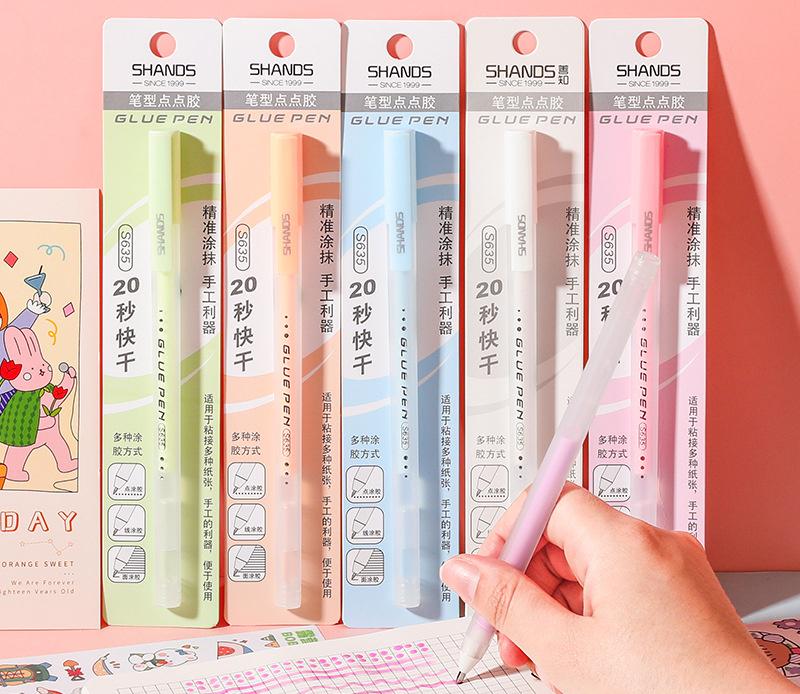 Dispensing Pen | Pen-Shaped Dotting Glue Stick | Children Creative DIY Handicrafts Artworks | Artisan Tools Pen Style Dots Glue