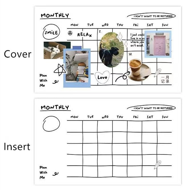 Daily Plan Sticky Note Pad | Weekly Monthly Planner | Habit Tracker | Expense | Planner memo Pad | School Student Collage Supplies