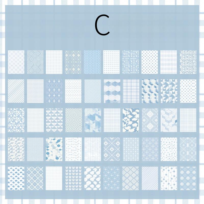 50 Sheets Material Paper | Various Pattern Design Paper for Writing Drawing Card Making Journaling Scrapbooking|Junk Journal Collage Starter
