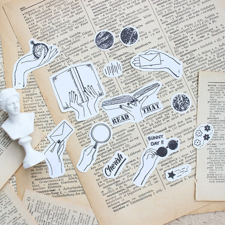 Gesture Reading Silicone Stamp | Transparent Clear Stamp Set | Scrapbooking Stamp | Planner Stamp |