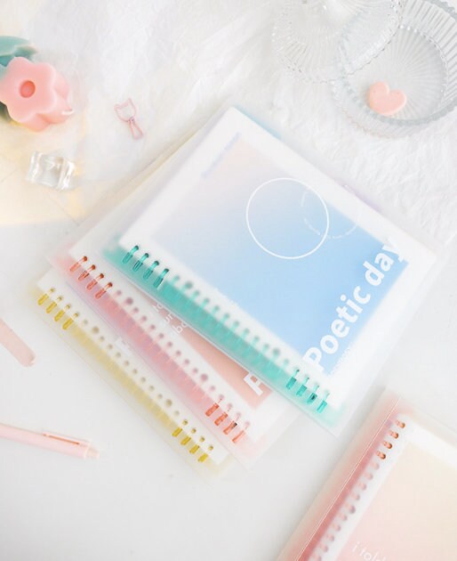 Poetic Day Smart Ring Binder | B5 A5 | Loose Leaf Notebook | Study Supplies | Note Taking | Japanese Stationery