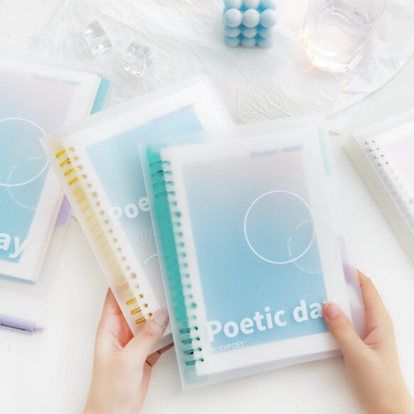 Poetic Day Smart Ring Binder | B5 A5 | Loose Leaf Notebook | Study Supplies | Note Taking | Japanese Stationery