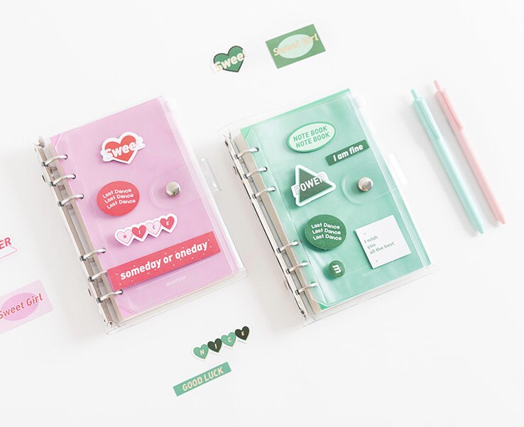 2025 Transparent Cover Planner | PVC Binder | Personal Size | 6 Ring Binder | Clear Cover | 2022 Planner