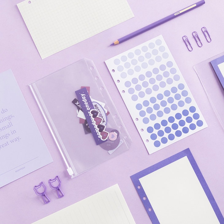 2025 Transparent Cover Planner | PVC Binder | Personal Size | 6 Ring Binder | Clear Cover | 2022 Planner