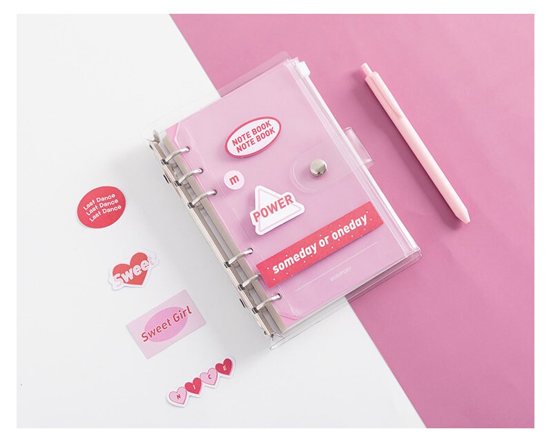 2025 Transparent Cover Planner | PVC Binder | Personal Size | 6 Ring Binder | Clear Cover | 2022 Planner