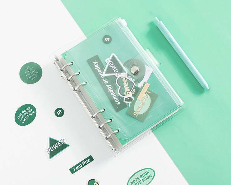 2025 Transparent Cover Planner | PVC Binder | Personal Size | 6 Ring Binder | Clear Cover | 2022 Planner