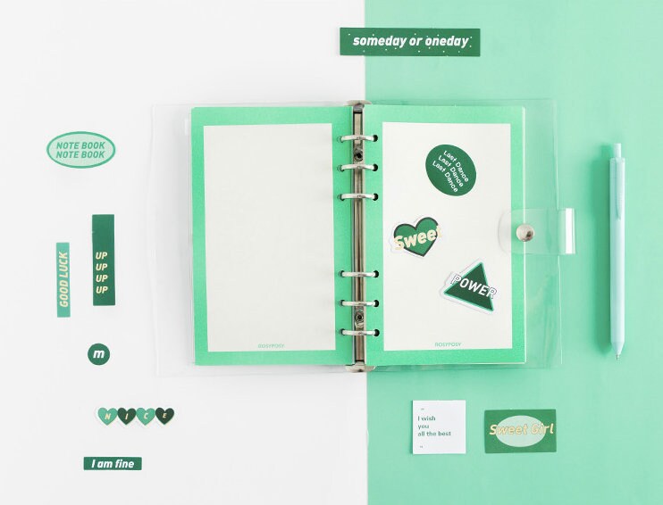 2025 Transparent Cover Planner | PVC Binder | Personal Size | 6 Ring Binder | Clear Cover | 2022 Planner