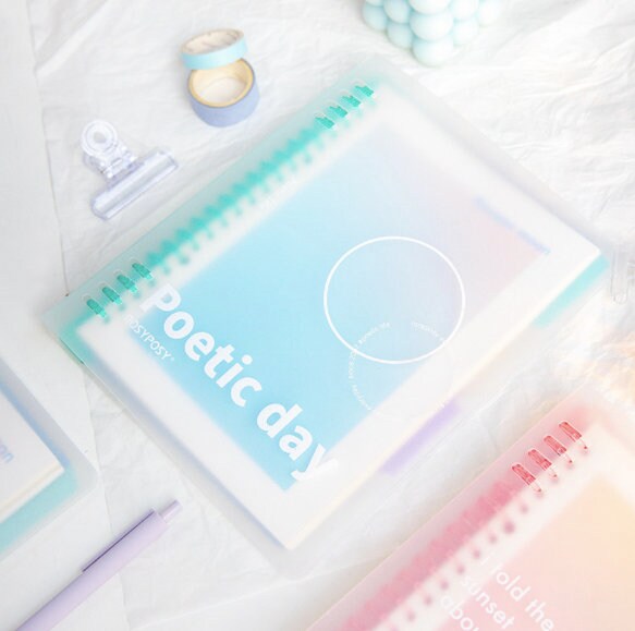 Poetic Day Smart Ring Binder | B5 A5 | Loose Leaf Notebook | Study Supplies | Note Taking | Japanese Stationery