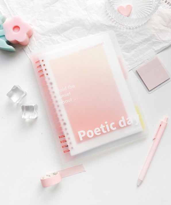 Poetic Day Smart Ring Binder | B5 A5 | Loose Leaf Notebook | Study Supplies | Note Taking | Japanese Stationery